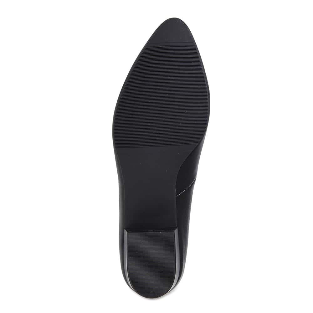 Emily Heel in Black Leather