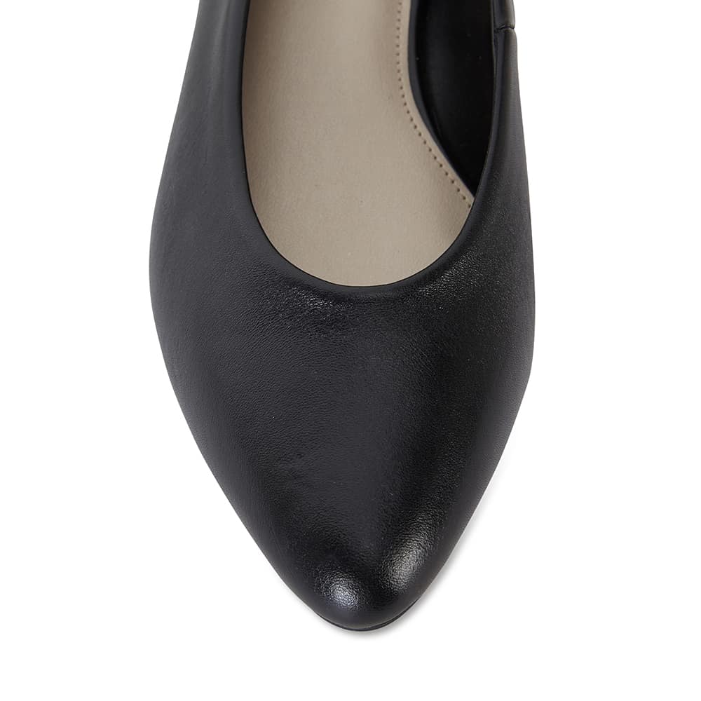Emily Heel in Black Leather