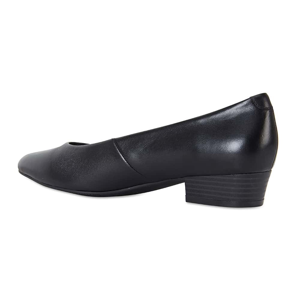 Emily Heel in Black Leather