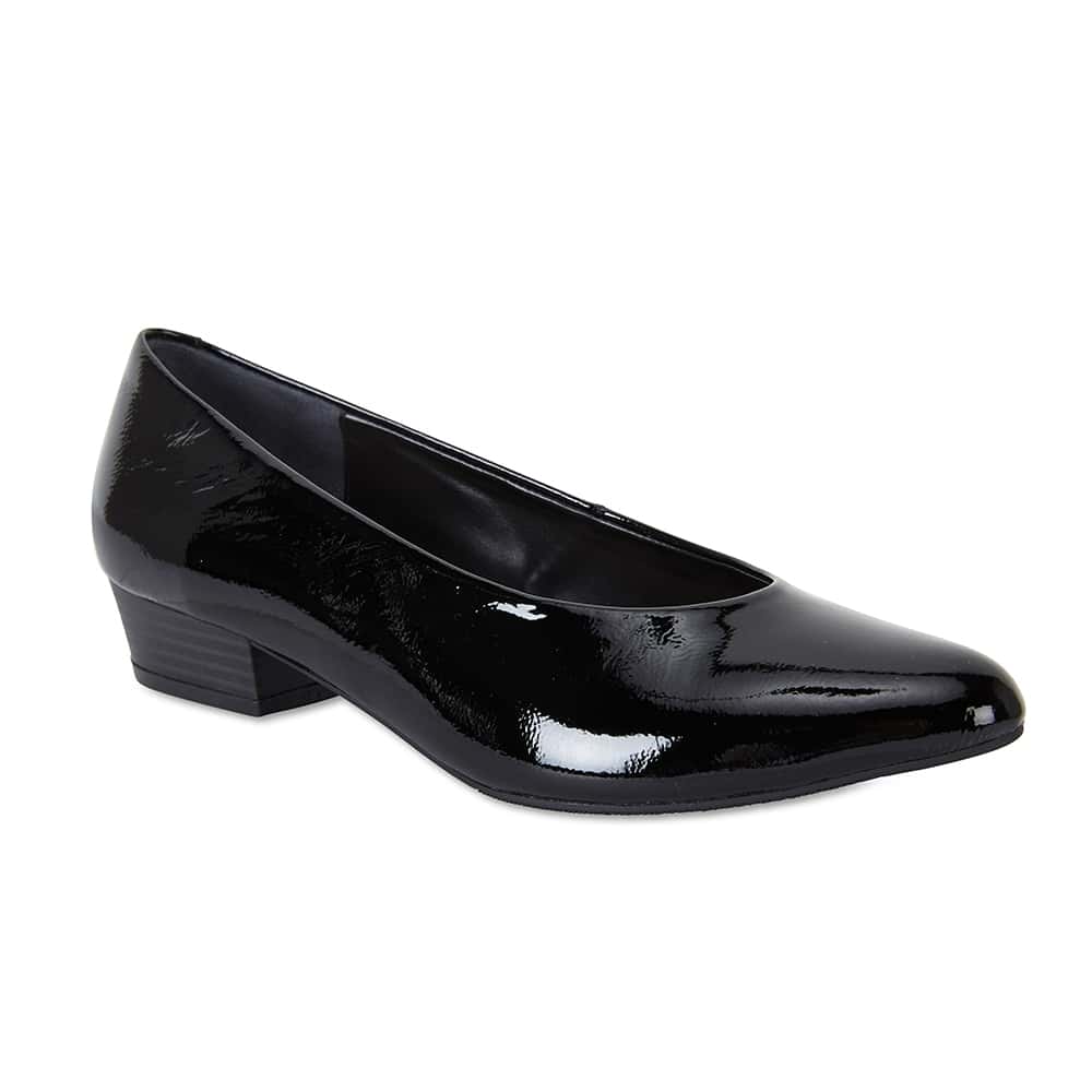 Emily Heel in Black Patent