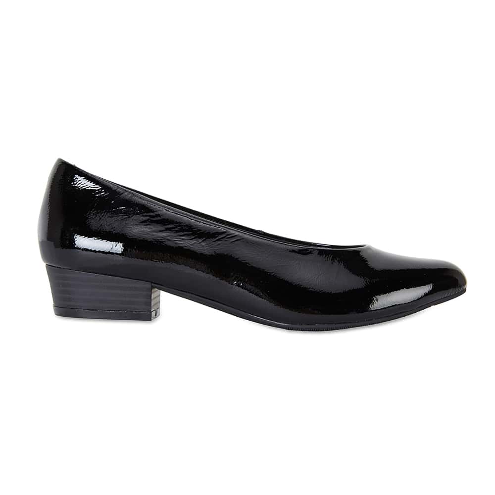 Emily Heel in Black Patent