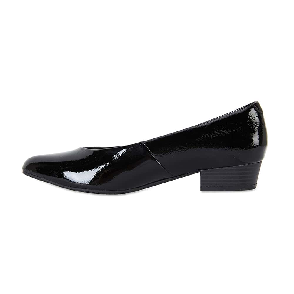 Emily Heel in Black Patent