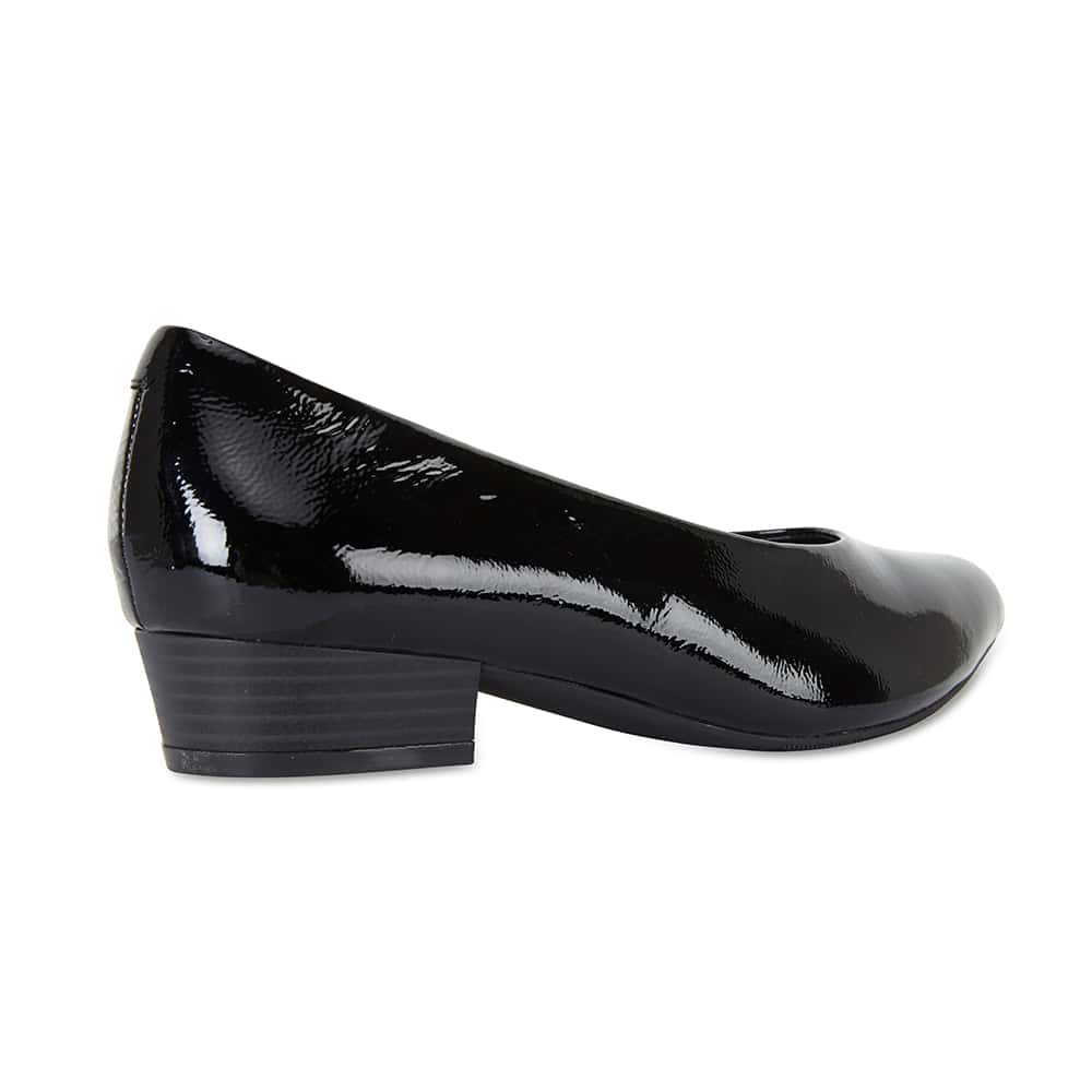 Emily Heel in Black Patent