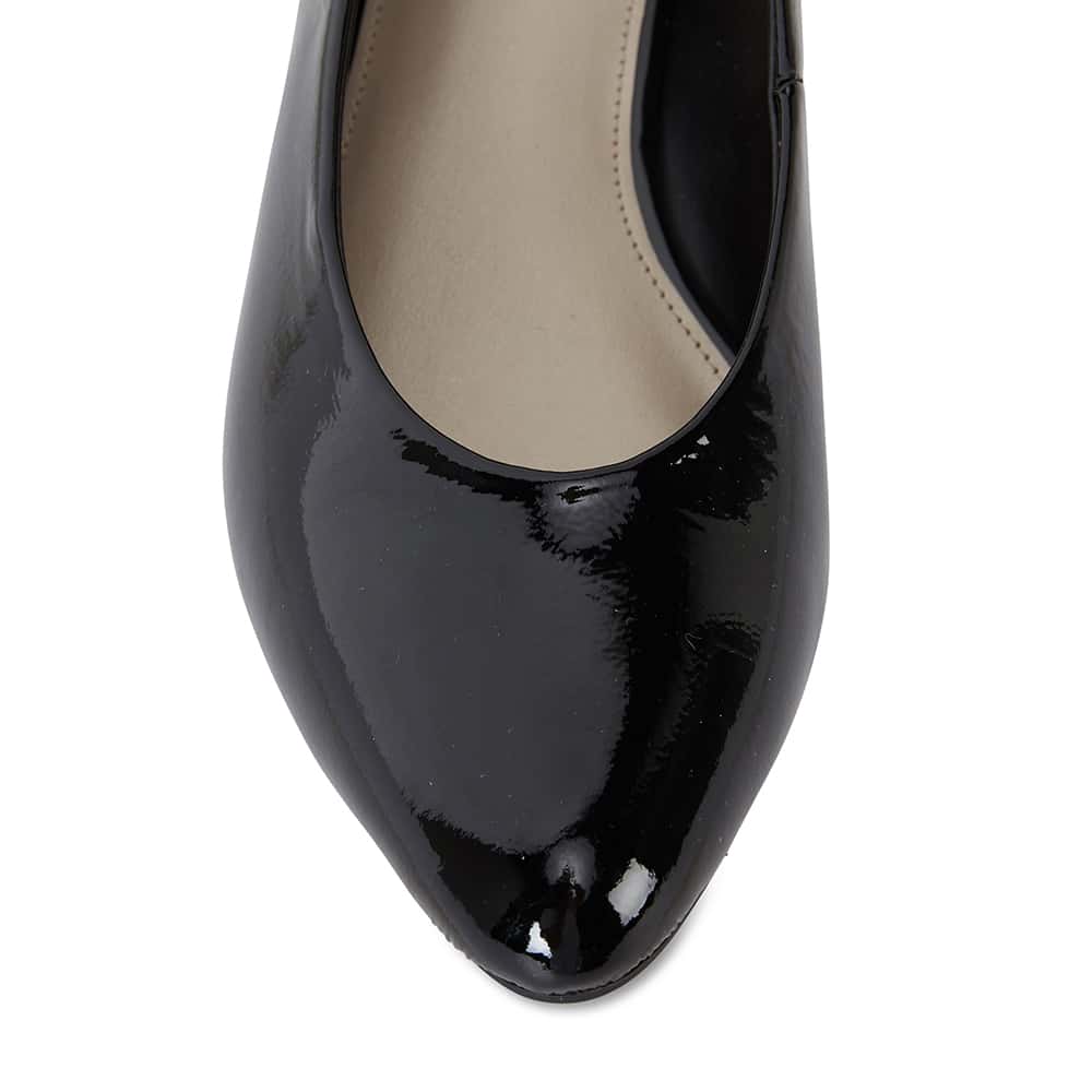 Emily Heel in Black Patent
