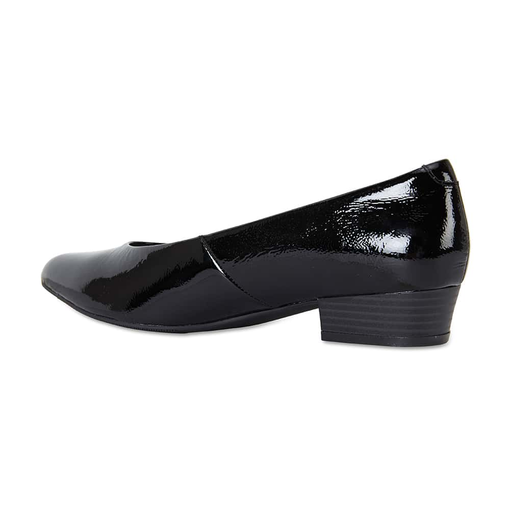Emily Heel in Black Patent