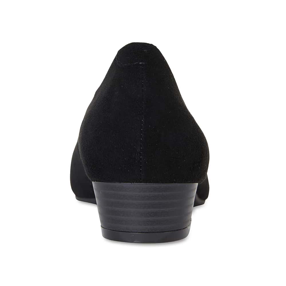 Emily Heel in Black Suede
