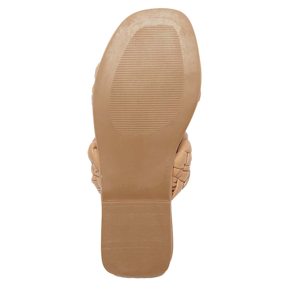 Enya Slide in Light Tan Smooth