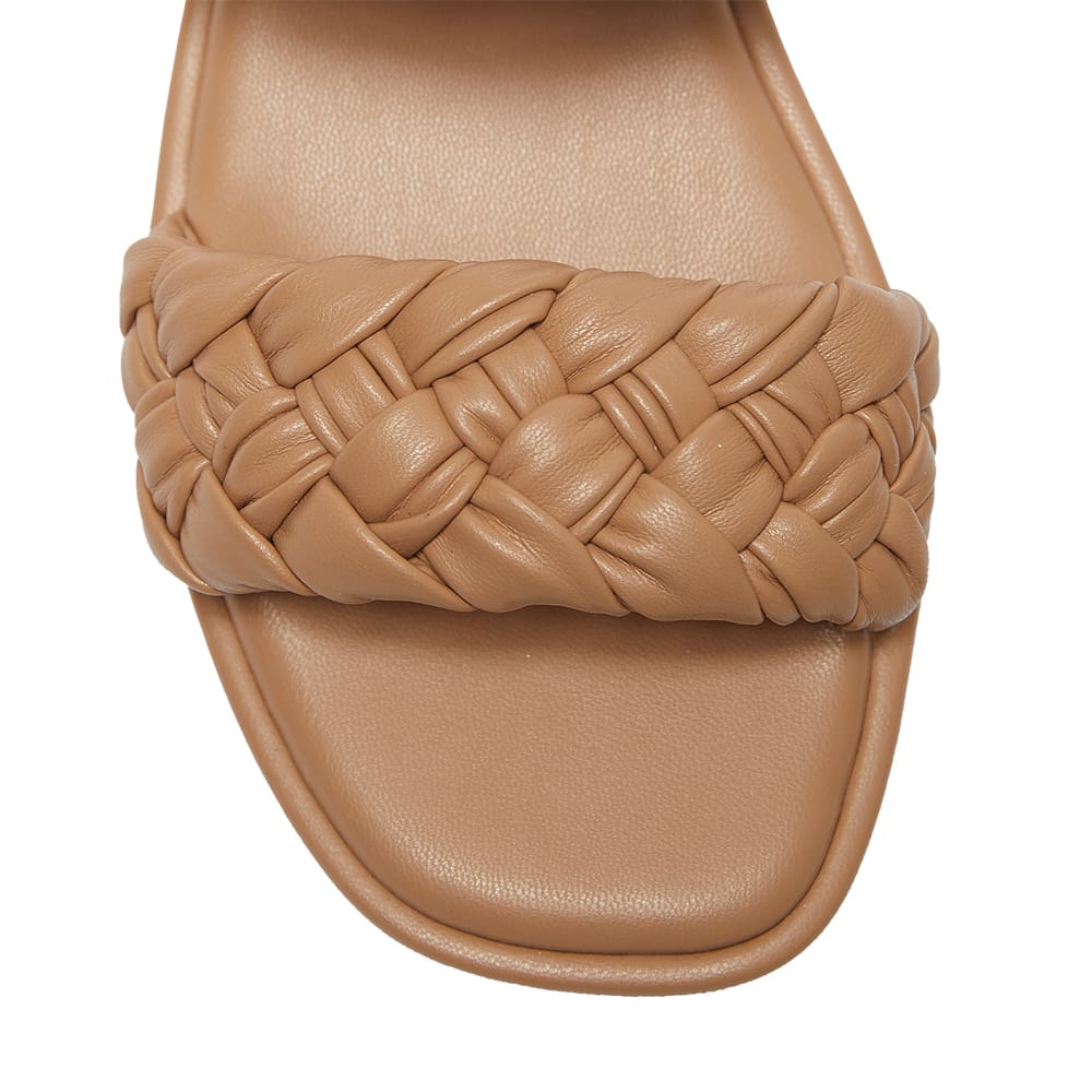 Enya Slide in Light Tan Smooth