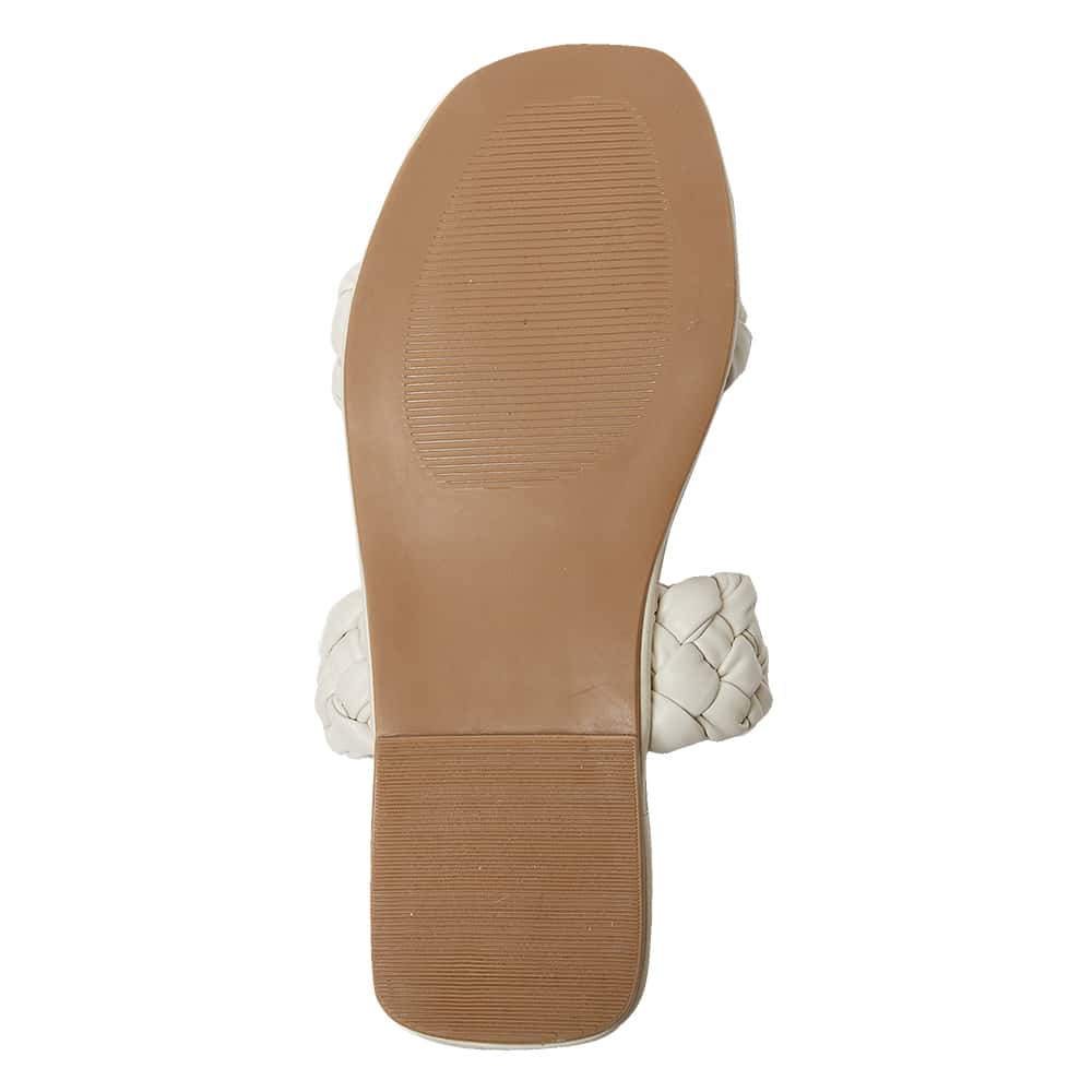 Enya Slide in White Smooth