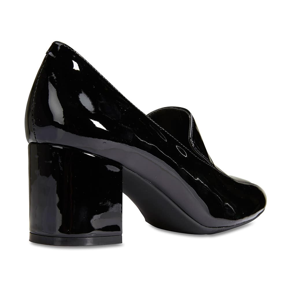 Erica Heel in Black Patent