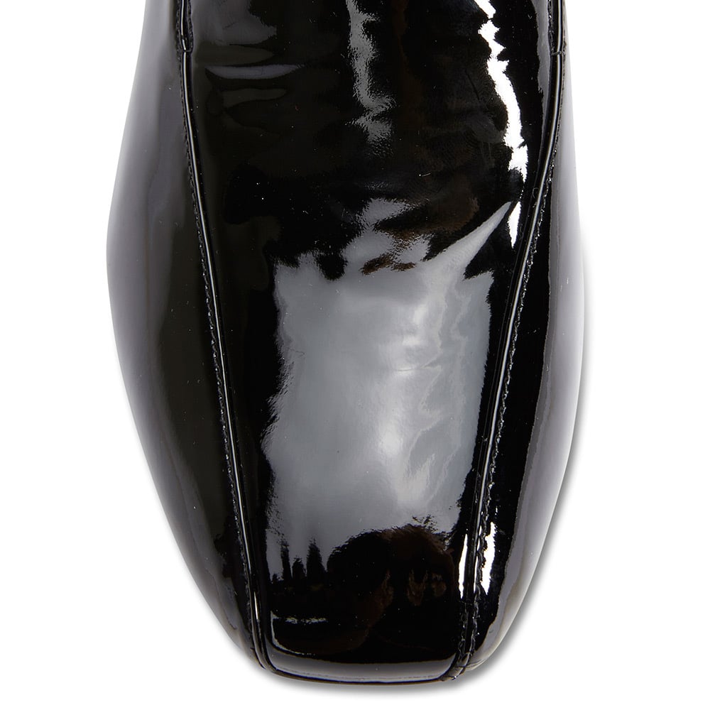 Erica Heel in Black Patent