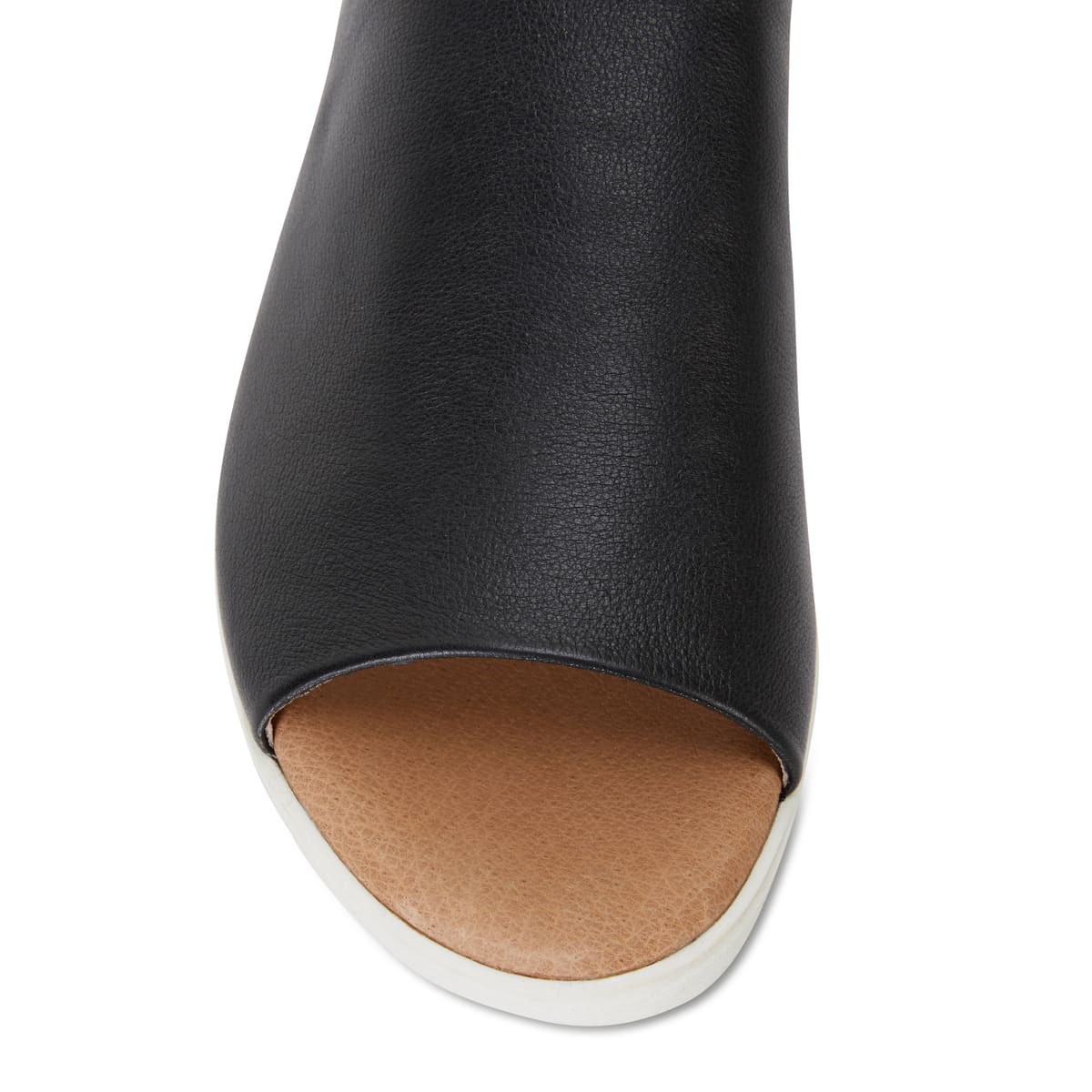 Fate Slide in Black Leather