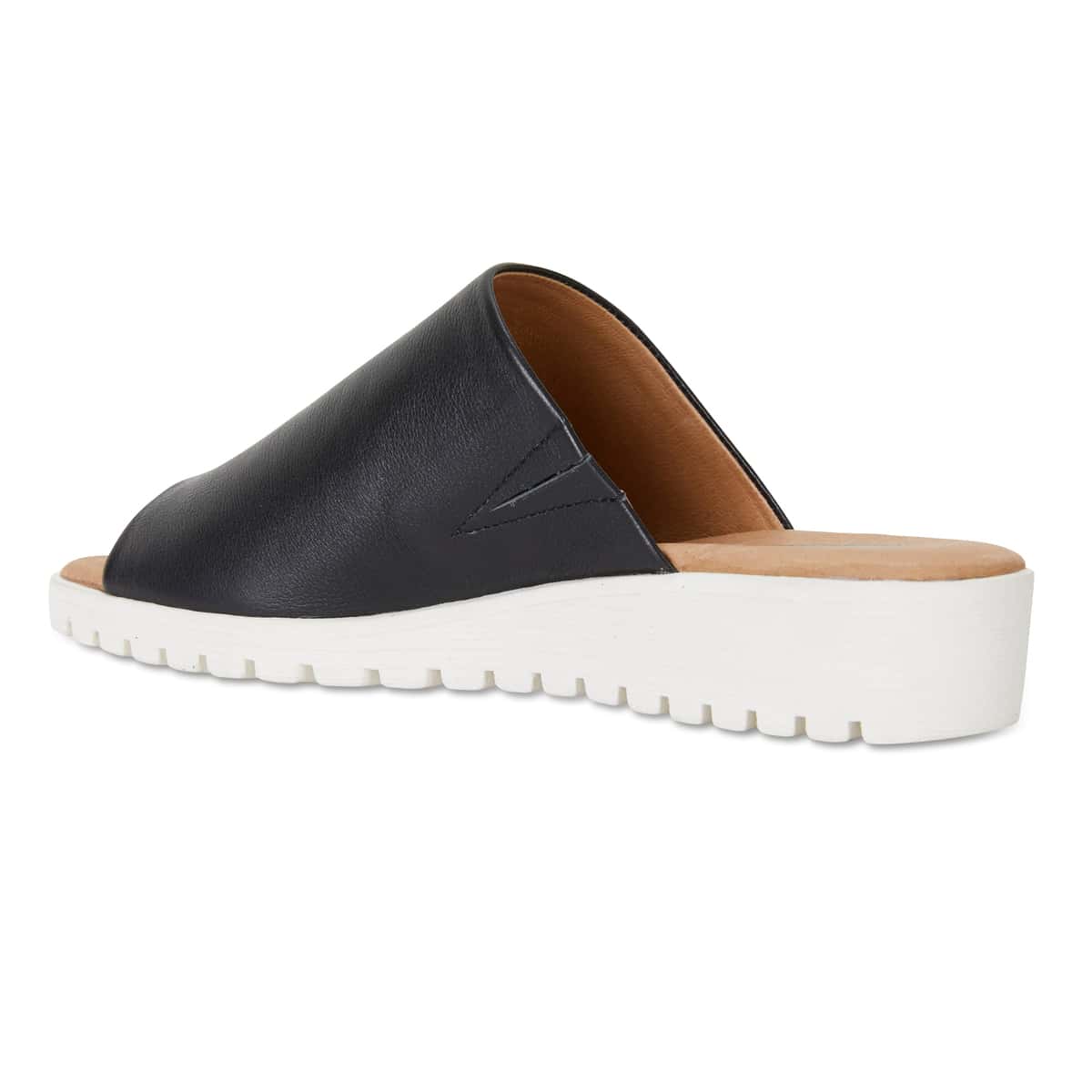 Fate Slide in Black Leather