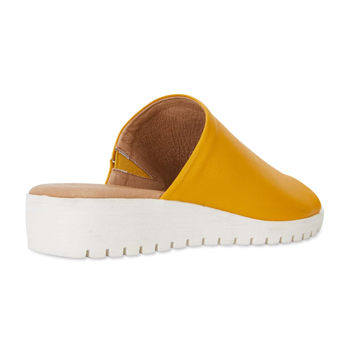 Fate Slide in Mustard Leather