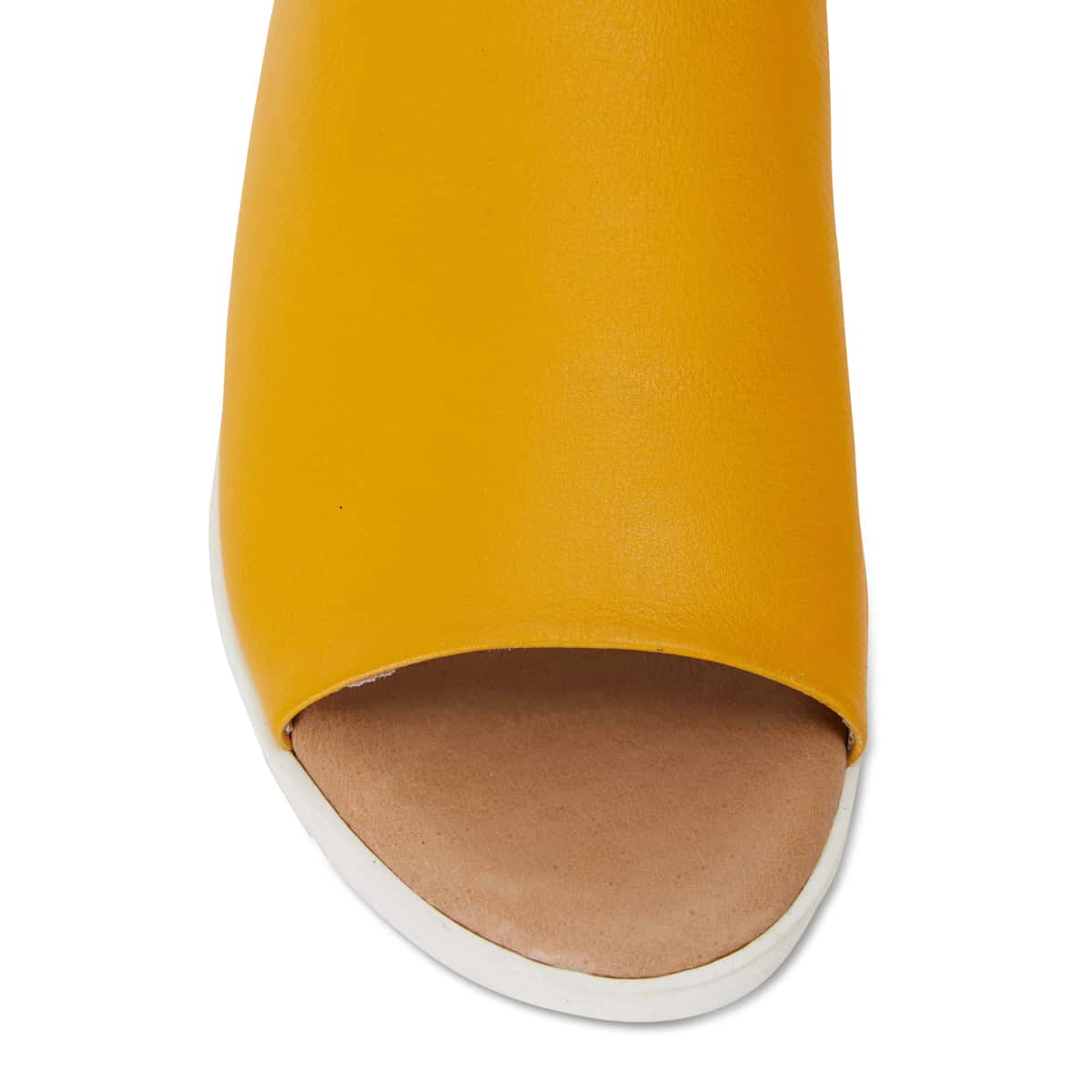 Fate Slide in Mustard Leather