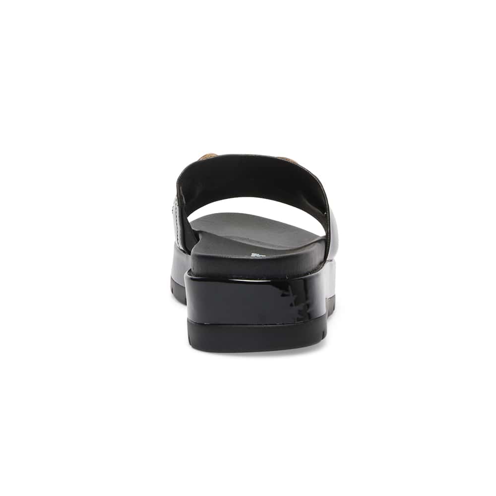 Fiona Slide in Black Patent