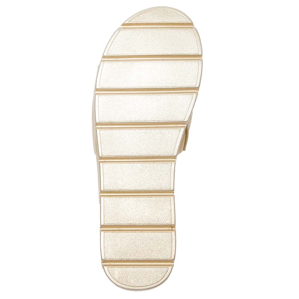 Fiona Slide in Soft Gold Smooth