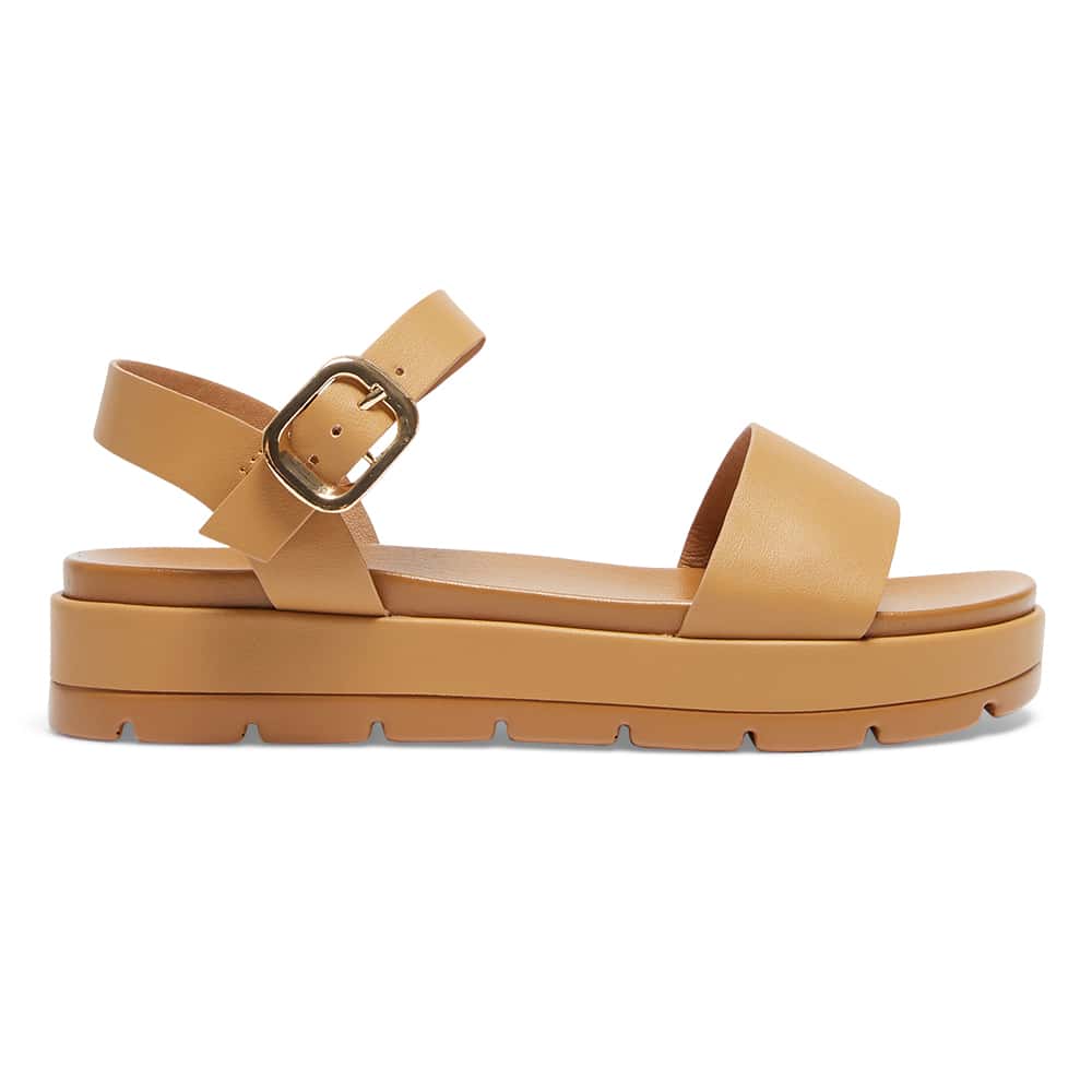 Frankie Sandal in Tan Smooth