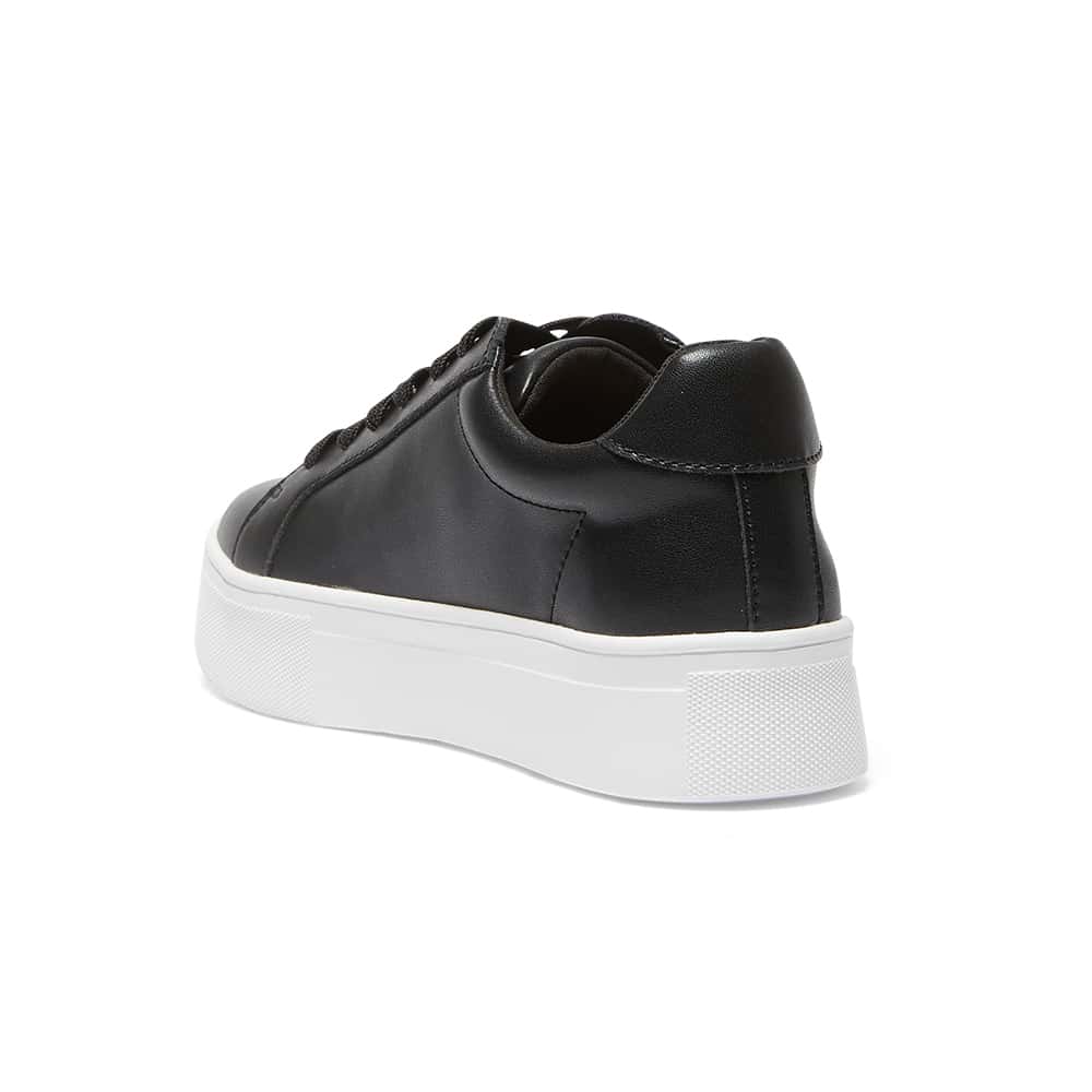 Frenzy Sneaker in Black Leather