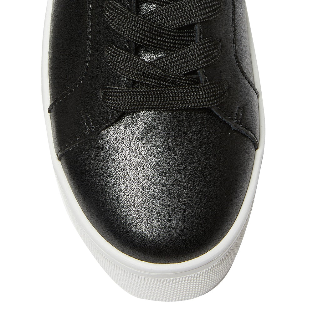 Frenzy Sneaker in Black Leather