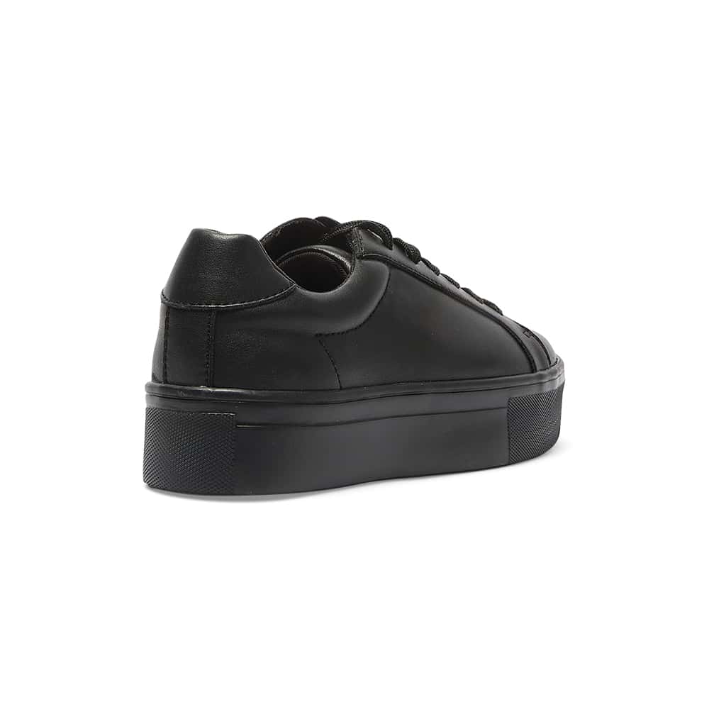Frenzy Sneaker in Black On Black Leather