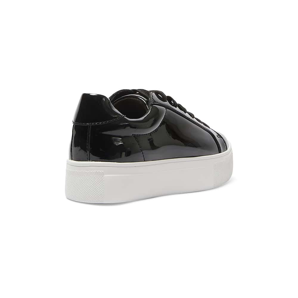 Frenzy Sneaker in Black Patent