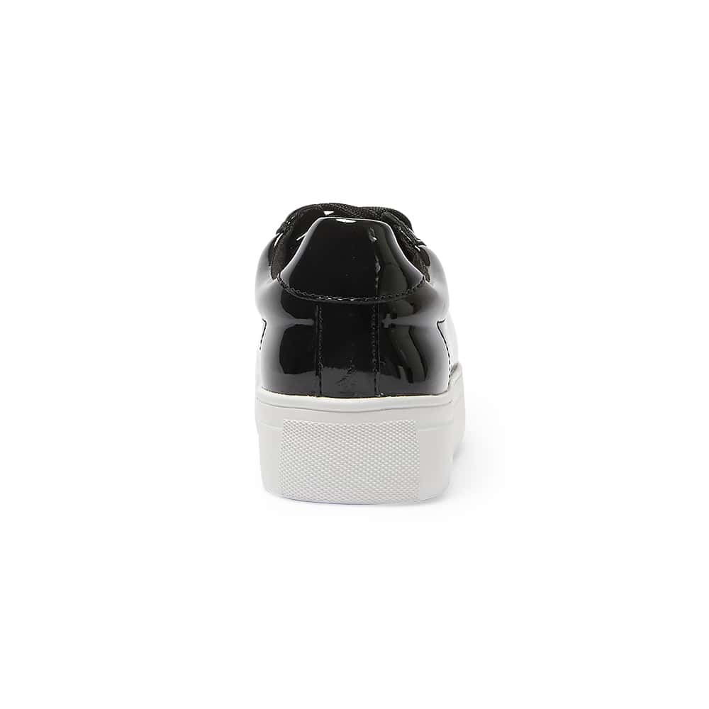 Frenzy Sneaker in Black Patent