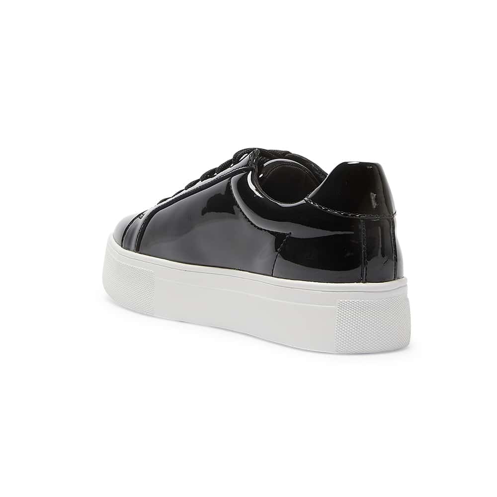 Frenzy Sneaker in Black Patent