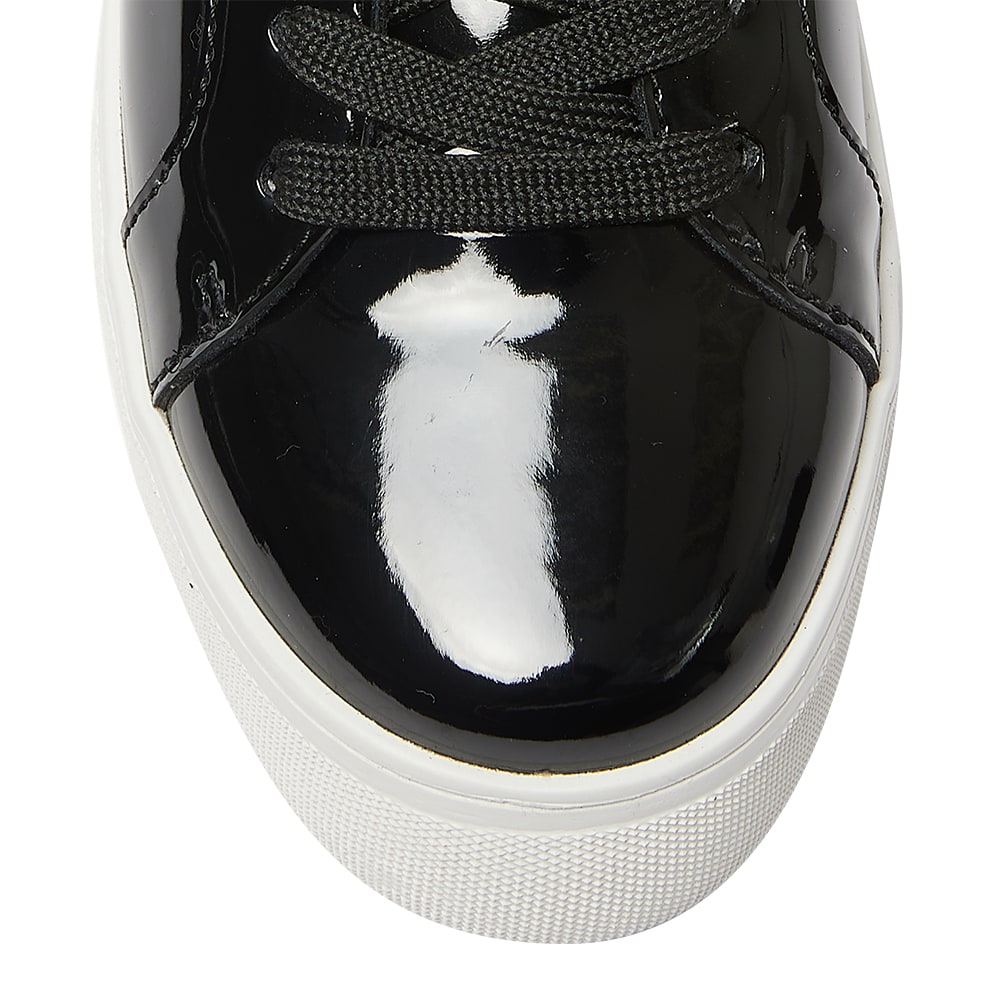 Frenzy Sneaker in Black Patent