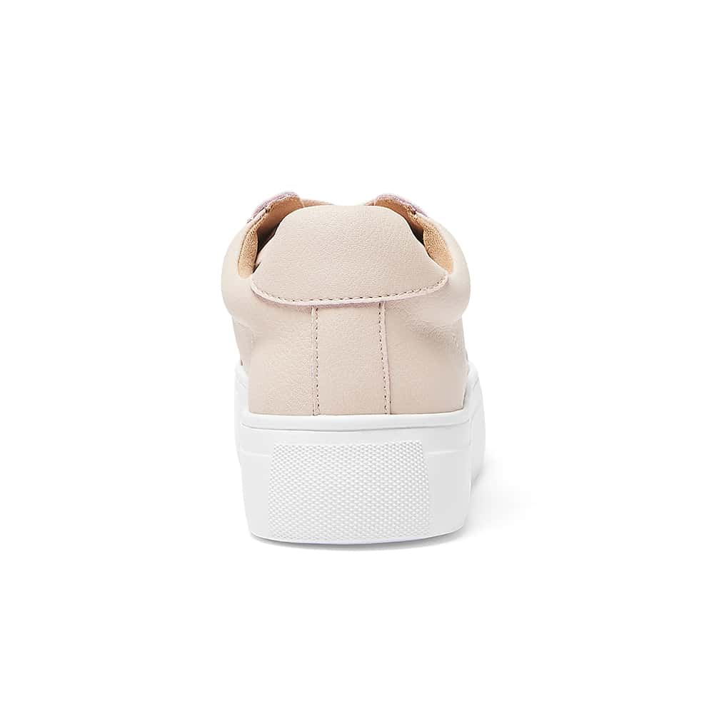 Frenzy Sneaker in Blush Leather