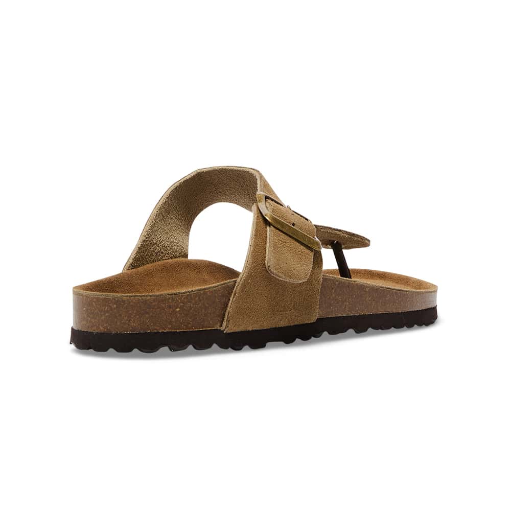 Fresno Sandal in Taupe Suede