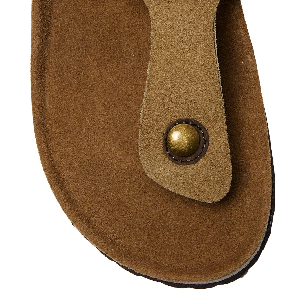 Fresno Sandal in Taupe Suede