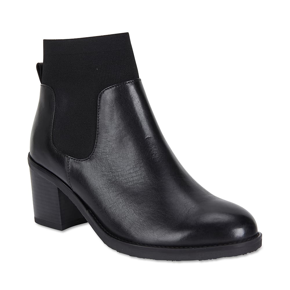 Fulton Boot in Black Leather