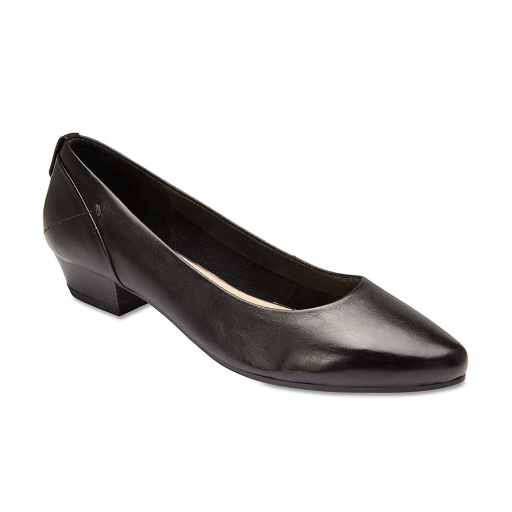 Gatto Heel in Black Leather | Sandler | Shoe HQ