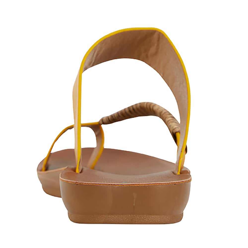 Gidget Sandal in Mustard Smooth