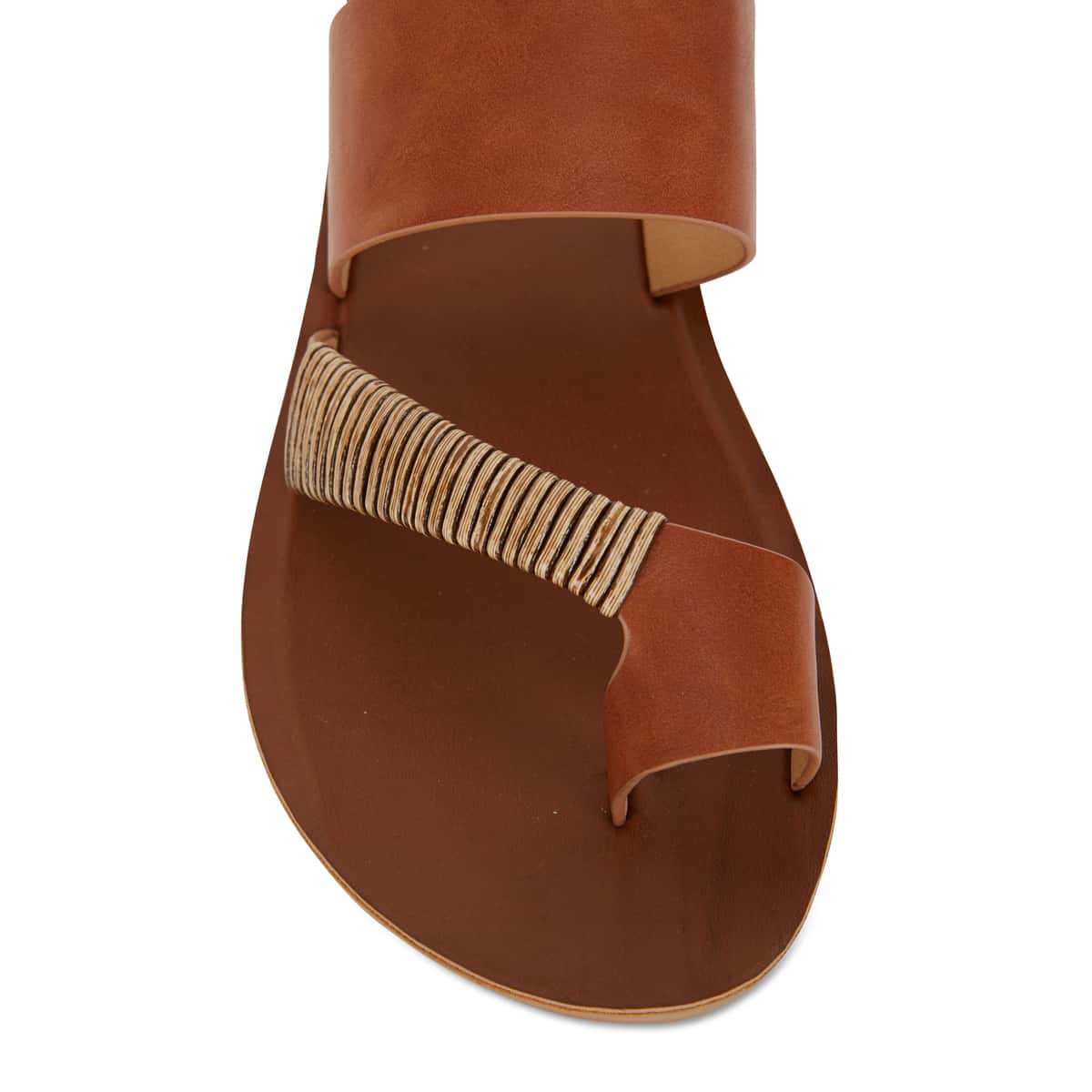 Gidget Sandal in Tan Smooth