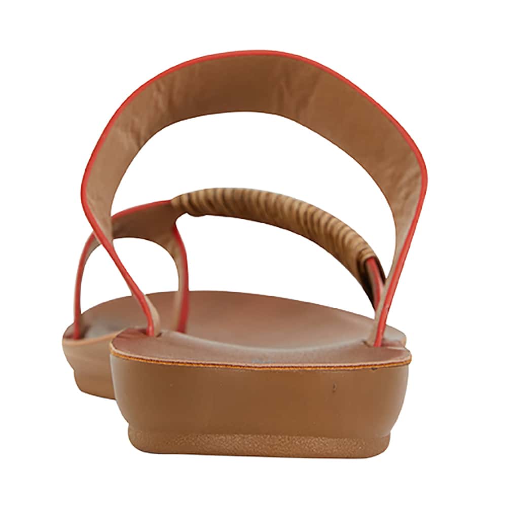 Gidget Sandal in Tangerine Smooth