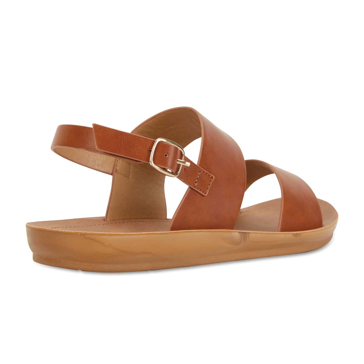 Ginger Sandal in Cognac Smooth