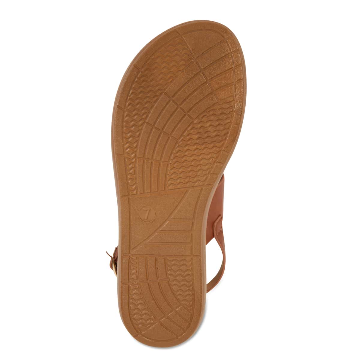 Ginger Sandal in Cognac Smooth