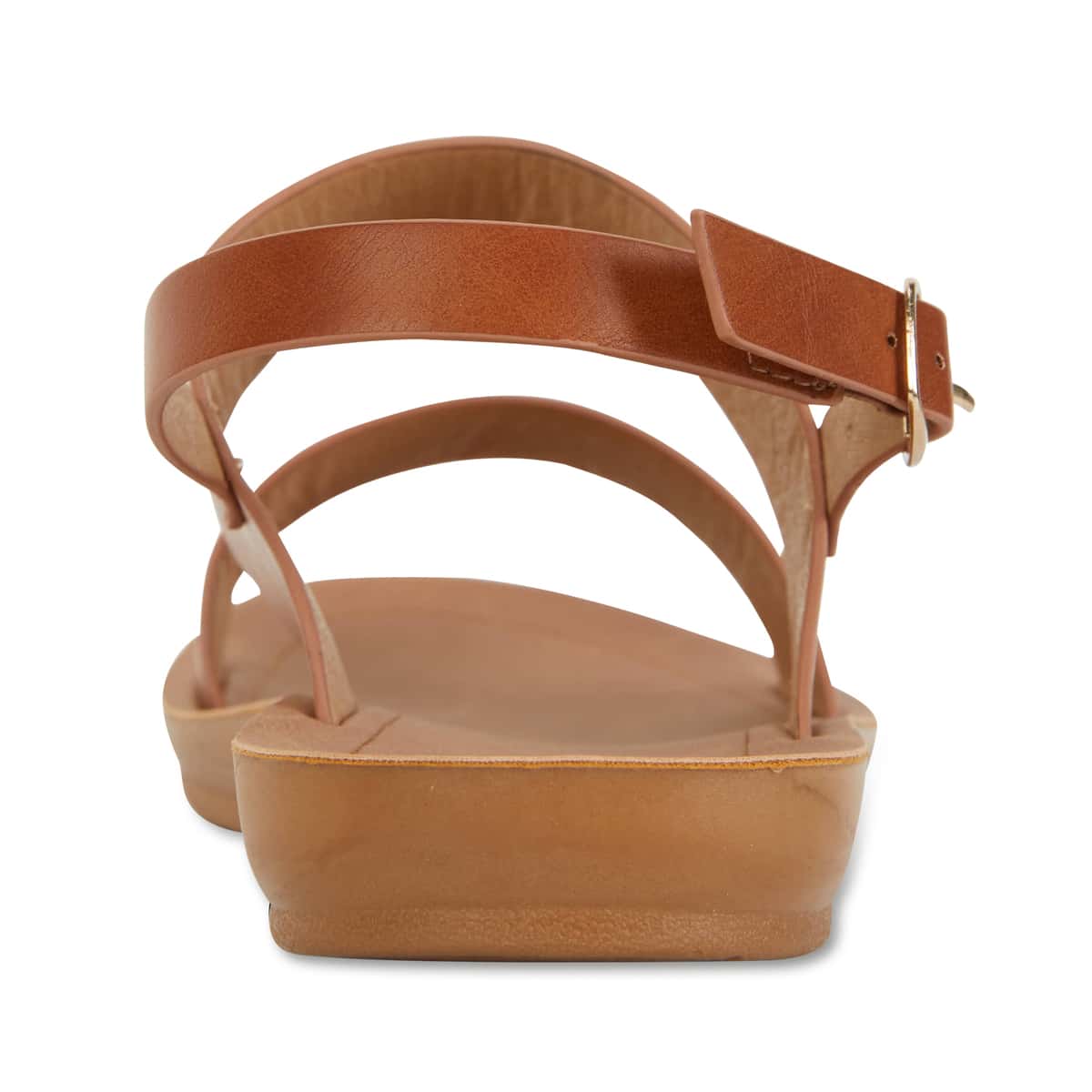 Ginger Sandal in Cognac Smooth