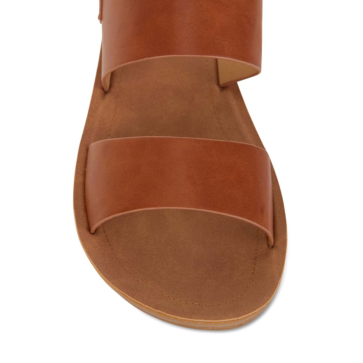 Ginger Sandal in Cognac Smooth