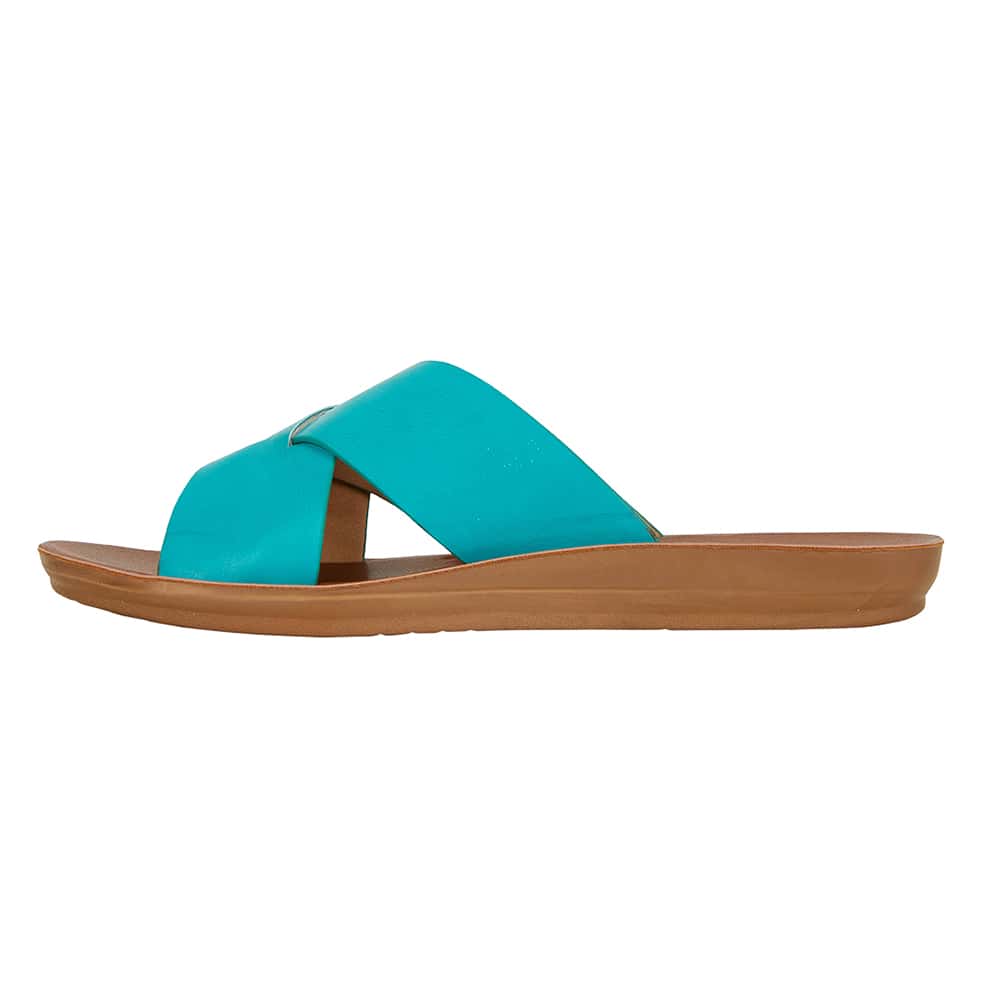 Gizmo Sandal in Turquoise Smooth