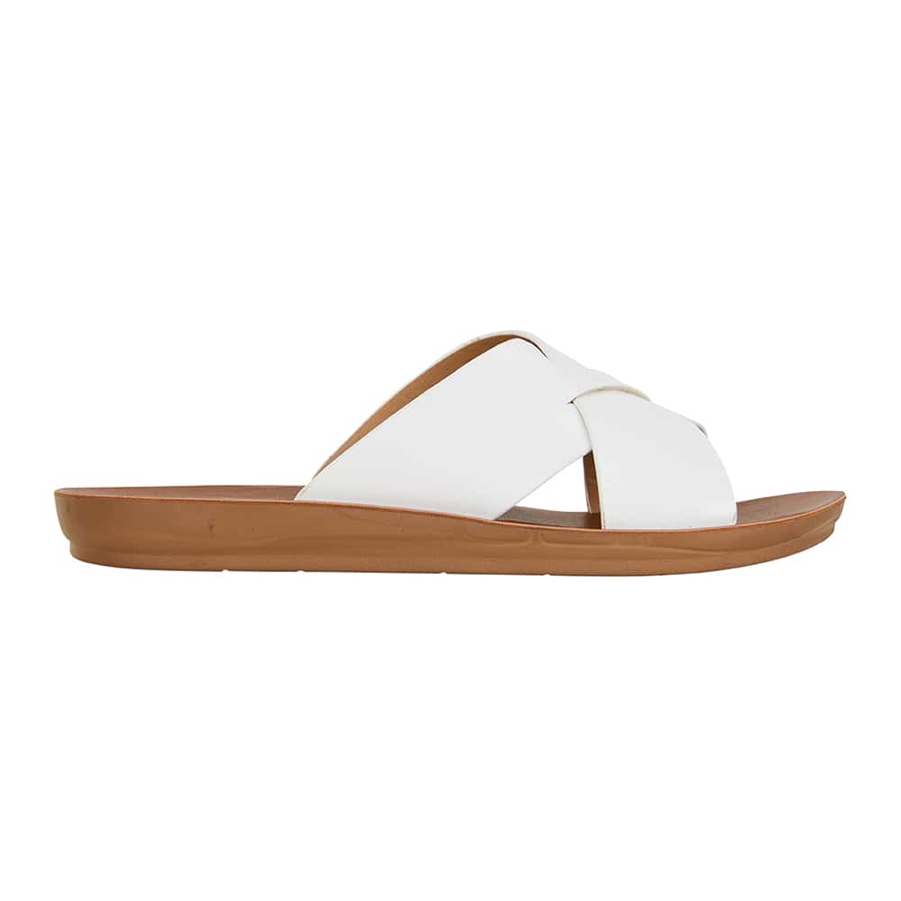 Gizmo Sandal in White Smooth