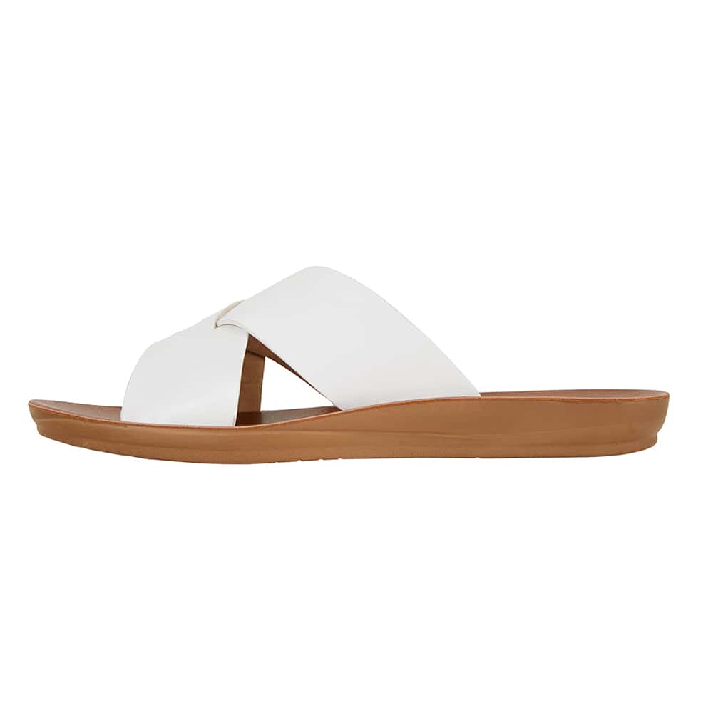Gizmo Sandal in White Smooth