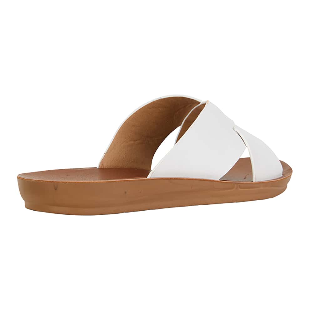Gizmo Sandal in White Smooth