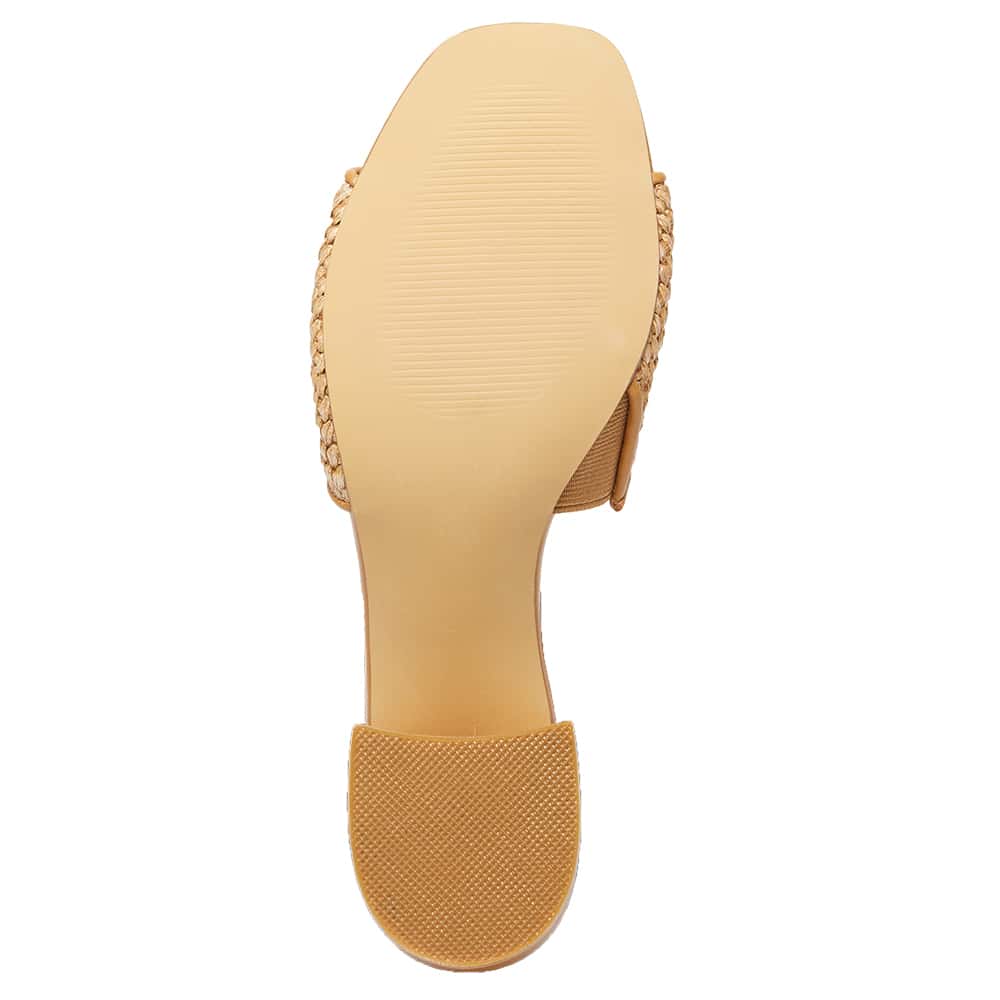Glenda raffia sales slide sandal