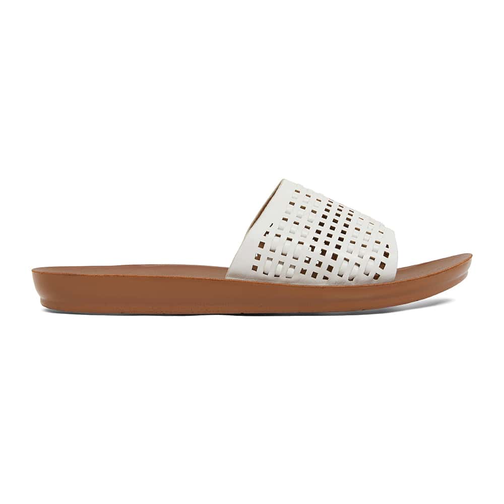 Grid Slide in White Smooth