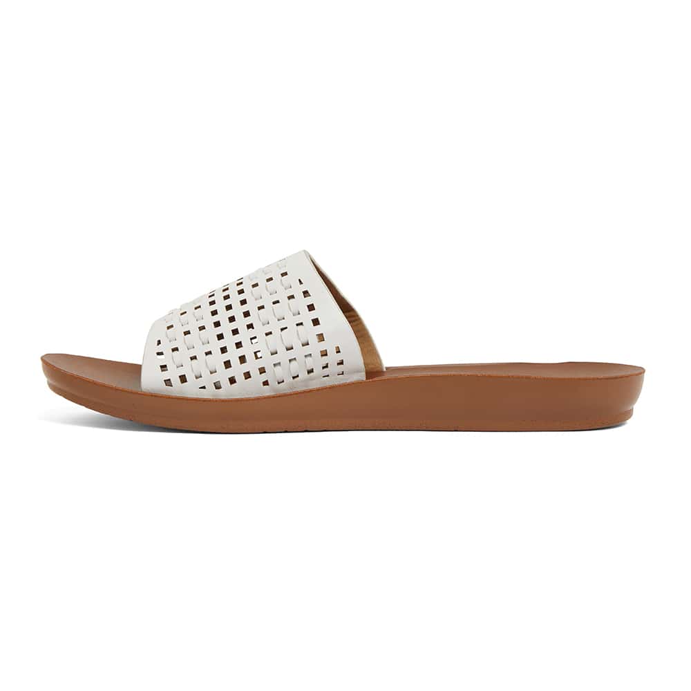 Grid Slide in White Smooth