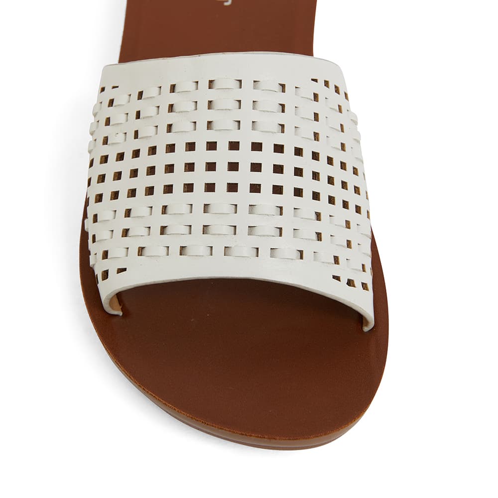 Grid Slide in White Smooth