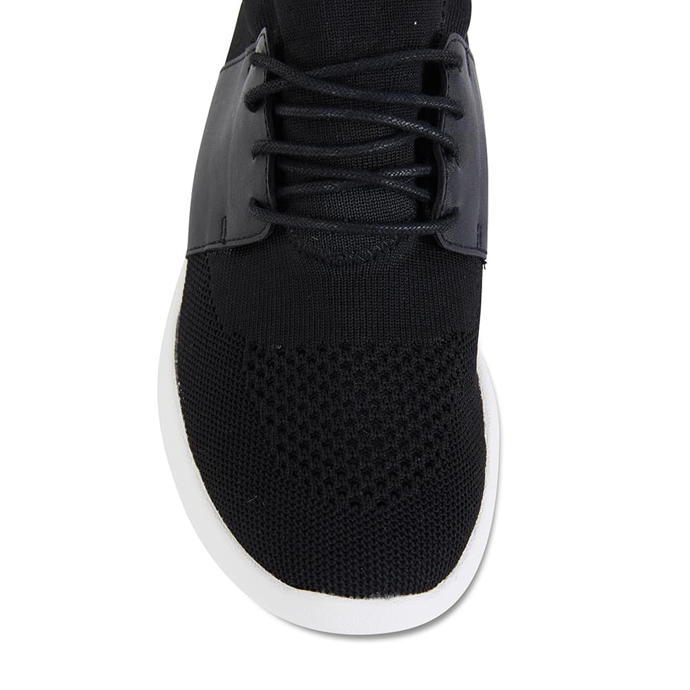 Guru Sneaker in Black Fabric